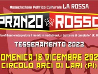 PRANZO ROSSO DI TESSERAMENTO 2023 E RINNOVO CONSIGLIO